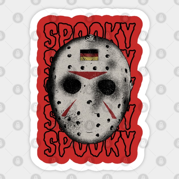 Spooky Mask Sticker by BloomInOctober